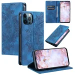 Totem Embossed Magnetic Leather Phone Case, For iPhone 12 / 12 Pro, For iPhone 12 Pro Max, For iPhone 12 mini