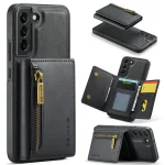 DG.MING M5 Series Zip RFID Multi Card Detachable Leather Phone Case, For Samsung Galaxy S22, For Samsung Galaxy S21 Ultra