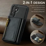 DG.MING M5 Series Zip RFID Multi Card Detachable Leather Phone Case, For Samsung Galaxy S24+ 5G, For Samsung Galaxy S24 5G, For Samsung Galaxy S23 FE 5G, For Samsung Galaxy S23 Ultra - Image 2