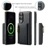 DG.MING M5 Series Zip RFID Multi Card Detachable Leather Phone Case, For Samsung Galaxy S25 Edge 5G, For Samsung Galaxy S25 Ultra 5G, For Samsung Galaxy S24 FE 5G, For Samsung Galaxy S24 Ultra 5G - Image 2