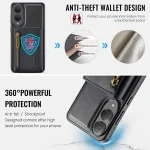 DG.MING M5 Series Zip RFID Multi Card Detachable Leather Phone Case, For Samsung Galaxy S25 Edge 5G, For Samsung Galaxy S25 Ultra 5G, For Samsung Galaxy S24 FE 5G, For Samsung Galaxy S24 Ultra 5G - Image 5