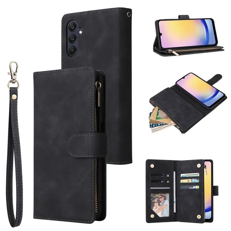 Multifunctional Frosted Zipper Wallet Leather Phone Case, For Samsung Galaxy A25 5G, For Samsung Galaxy Z Fold5, For Samsung Galaxy A24 4G, For Samsung Galaxy A04e