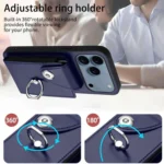 Organ Card Bag Ring Holder Phone Case, For iPhone 17 Pro Max, For iPhone 17 Pro, For iPhone 17 - Image 3