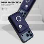 Organ Card Bag Ring Holder Phone Case, For iPhone 17 Pro Max, For iPhone 17 Pro, For iPhone 17 - Image 4