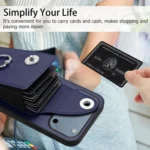 Organ Card Bag Ring Holder Phone Case, For iPhone 17 Pro Max, For iPhone 17 Pro, For iPhone 17 - Image 7