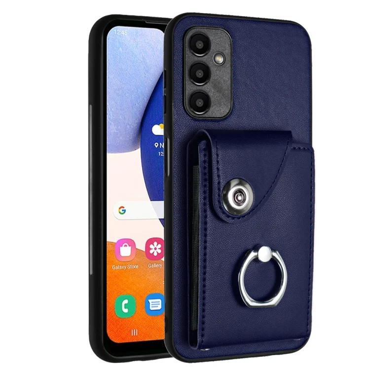 Organ Card Bag Ring Holder PU Phone Case, For Samsung Galaxy A14 5G, For Samsung Galaxy A04 4G, For Samsung Galaxy A13 5G / A04s