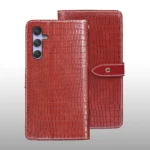 idewei Crocodile Texture Leather Phone Case, For Samsung Galaxy S23 FE 5G