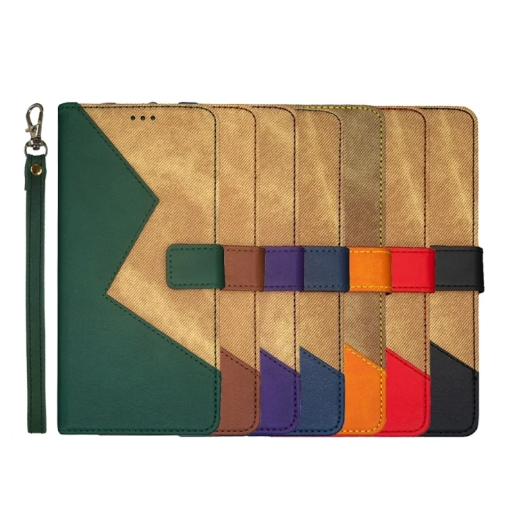 EDA0060350_B4.webp idewei Two-color Splicing Leather Phone Case, For iPhone 15 - Image 5