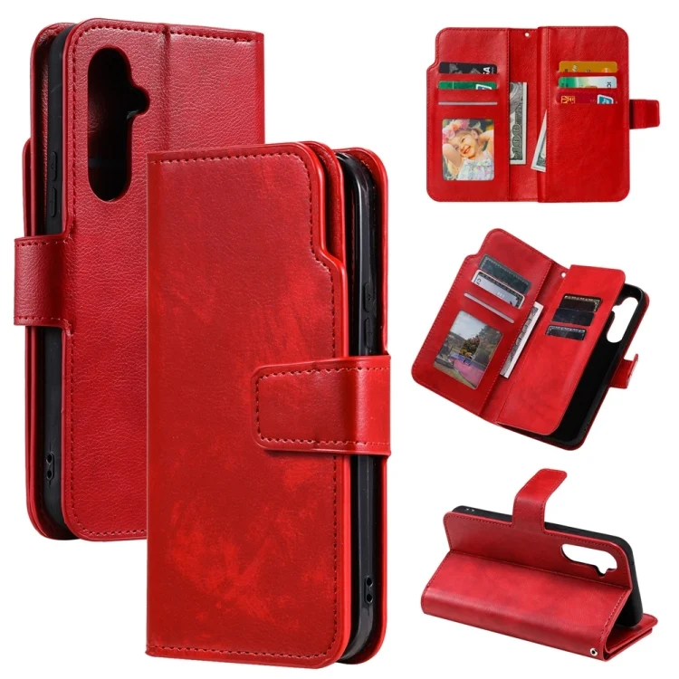 Tri-Fold 9-Card Wallets Leather Phone Case, For Samsung Galaxy S24 5G, For Samsung Galaxy A15, For Samsung Galaxy A05, For Samsung Galaxy A05s