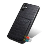 Denior Imitation Crocodile Leather Back Phone Case with Holder, For Samsung Galaxy A20 / A30 - Image 5