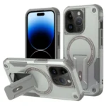 Armor Magsafe Holder PC Hybrid TPU Phone Case, For iPhone 14 Pro Max, For iPhone 13 Pro Max, For iPhone 13 Pro, For iPhone 13