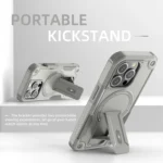 Armor Magsafe Holder PC Hybrid TPU Phone Case, For iPhone 14 Pro Max, For iPhone 13 Pro Max, For iPhone 13 Pro, For iPhone 13 - Image 4