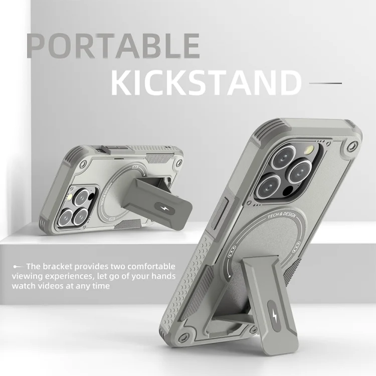 EDA006057108A_3.webp Armor Magsafe Holder PC Hybrid TPU Phone Case, For iPhone 14 Pro Max, For iPhone 13 Pro Max, For iPhone 13 Pro, For iPhone 13 - Image 4