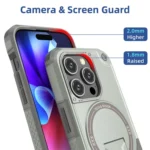 Armor Magsafe Holder PC Hybrid TPU Phone Case, For iPhone 12 Pro Max - Image 5