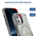 Armor Magsafe Holder PC Hybrid TPU Phone Case, For iPhone 16, For iPhone 15 Pro Max, For iPhone 15 Pro, For iPhone 15 Plus - Image 5