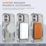 Armor Magsafe Holder PC Hybrid TPU Phone Case, For iPhone 16, For iPhone 15 Pro Max, For iPhone 15 Pro, For iPhone 15 Plus - Image 7