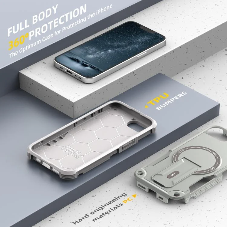 EDA006057117A_4.webp Armor Magsafe Holder PC Hybrid TPU Phone Case, For iPhone 16e, For iPhone 16 Pro Max, For iPhone 16 Pro, For iPhone 16 Plus - Image 5