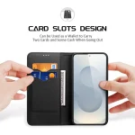 DUX DUCIS Hivo Series Cowhide + PU + TPU Flip Phone Case, For Samsung Galaxy S25 Edge 5G, For Samsung Galaxy S25 5G, For Samsung Galaxy S25+ 5G, For Samsung Galaxy S25 Ultra 5G... - Image 2