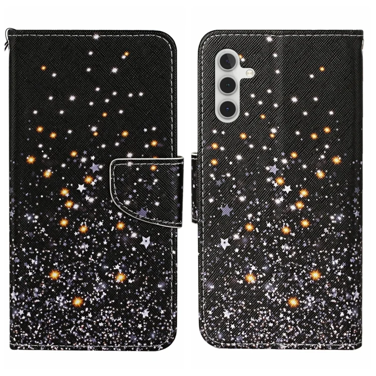 Colored Drawing Pattern Leather Phone Case, For Samsung Galaxy S24 5G