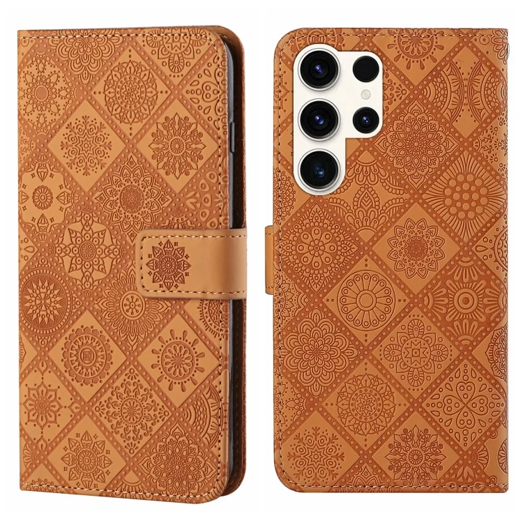 Ethnic Style Embossed Pattern Leather Phone Case, For Samsung Galaxy S24 Ultra 5G, For Samsung Galaxy A55