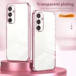 Transparent Plating Fine Hole Phone Case, For Samsung Galaxy S24+ 5G, For Samsung Galaxy S24 5G - Image 2