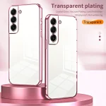 Transparent Plating Fine Hole Phone Case, For Samsung Galaxy S22+ 5G, For Samsung Galaxy S22 5G - Image 2