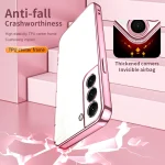 Transparent Plating Fine Hole Phone Case, For Samsung Galaxy S22+ 5G, For Samsung Galaxy S22 5G - Image 6