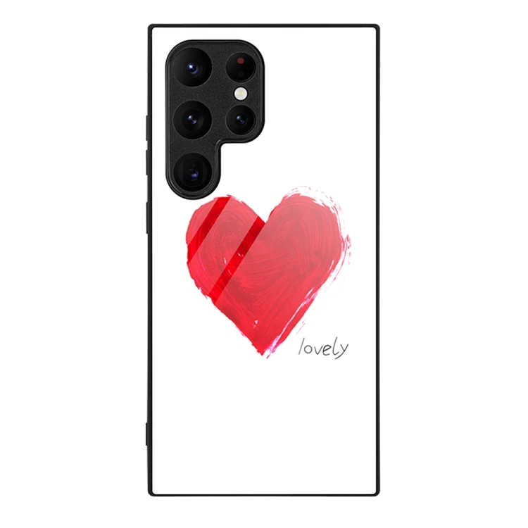 Colorful Painted Glass Phone Case, For Samsung Galaxy S24 Ultra 5G
