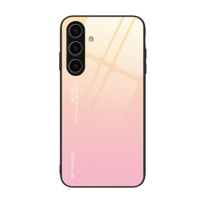 Gradient Color Glass Phone Case, For Samsung Galaxy S24 5G, For Samsung Galaxy A15 4G