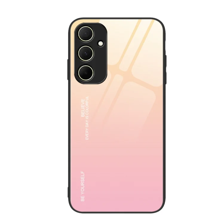 Gradient Color Glass Phone Case, For Samsung Galaxy A55 5G, For Samsung Galaxy A35 5G