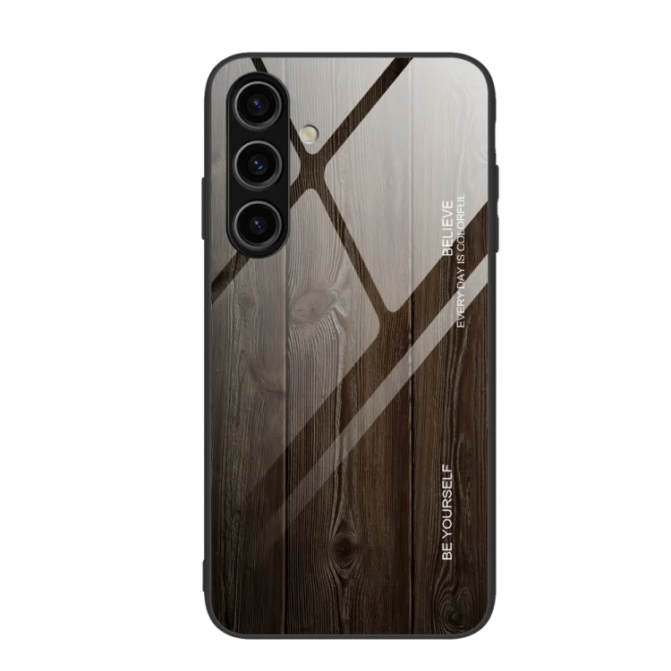 Wood Grain Glass Phone Case, For Samsung Galaxy S24+ 5G, For Samsung Galaxy S24 5G, For Samsung Galaxy A15 4G