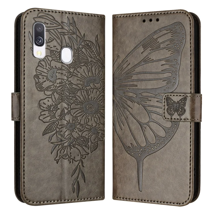 Embossed Butterfly Leather Phone Case, For Samsung Galaxy A40, For Samsung Galaxy A10 / M10 EU