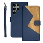 idewei Two-color Splicing Leather Phone Case, For Samsung Galaxy S24 Ultra 5G, For Samsung Galaxy S24+ 5G