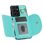 YM007 Ring Holder Card Bag Skin Feel Phone Case, For Samsung Galaxy S21 Ultra 5G, For Samsung Galaxy A51 4G - Image 4