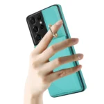 YM007 Ring Holder Card Bag Skin Feel Phone Case, For Samsung Galaxy S21 Ultra 5G, For Samsung Galaxy A51 4G - Image 6