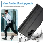 LC.IMEEKE Skin-friendly Card Slots Leather Phone Case, For Samsung Galaxy A15 4G / 5G, For Samsung Galaxy A55 5G, For Samsung Galaxy A35 5G, For Samsung Galaxy S24 Ultra, For Samsung Galaxy S24+... - Image 4