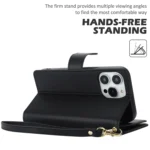 Multi-Card Wallet RFID Leather Phone Case, For iPhone 15 Pro, For iPhone 15 Plus - Image 3