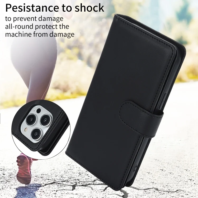 EDA006218804A_5.webp Multi-Card Wallet RFID Leather Phone Case, For iPhone 15, For iPhone 14 Plus - Image 6