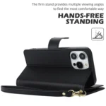 Multi-Card Wallet RFID Leather Phone Case, For iPhone 16 Pro, For iPhone 16 Plus - Image 3