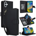 Multi-Card Wallet RFID Leather Phone Case, For iPhone 16, For iPhone 15 Pro Max