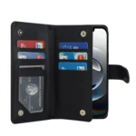 Multi-Card Wallet RFID Leather Phone Case, For iPhone 16e, For iPhone 16 Pro Max - Image 4