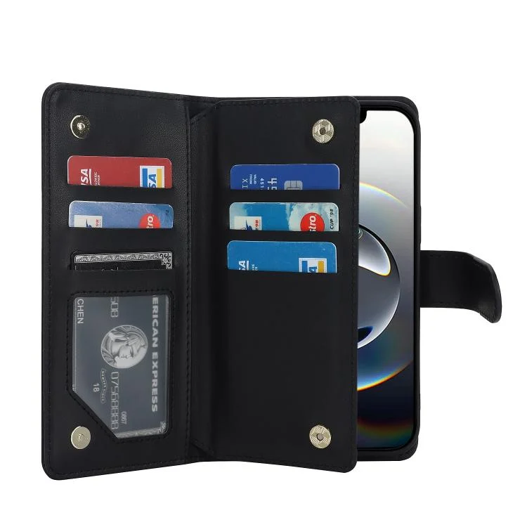 EDA006218821A_3.webp Multi-Card Wallet RFID Leather Phone Case, For iPhone 16e, For iPhone 16 Pro Max - Image 4