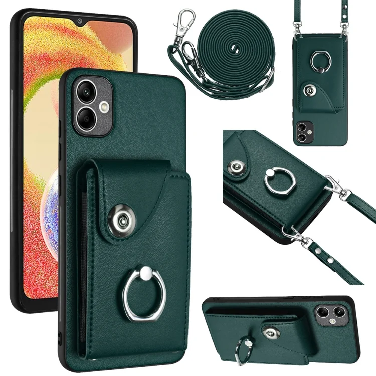 Organ Card Bag Ring Holder Phone Case with Long Lanyard, For Samsung Galaxy A04 4G, For Samsung Galaxy A13 5G / A04s, For Samsung Galaxy S20 FE