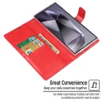 GOOSPERY BLUE MOON Crazy Horse Texture Leather Phone Case, For Samsung Galaxy S24 Ultra 5G, For Samsung Galaxy S24+ 5G - Image 6