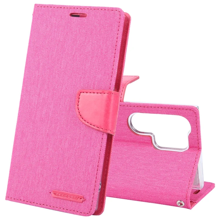 GOOSPERY CANVAS DIARY Fabric Texture Flip Leather Phone Case, For Samsung Galaxy S24 Ultra 5G, For Samsung Galaxy S24+ 5G, For Samsung Galaxy S24 5G