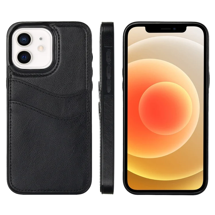 Litchi Leather Skin Card Slots Phone Case, For iPhone 12, For iPhone 12 Pro Max, For iPhone 12 Pro, For iPhone 11 Pro Max