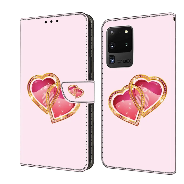 Crystal Painted Leather Phone case, For Samsung Galaxy S20 Ultra, For Samsung Galaxy S20
