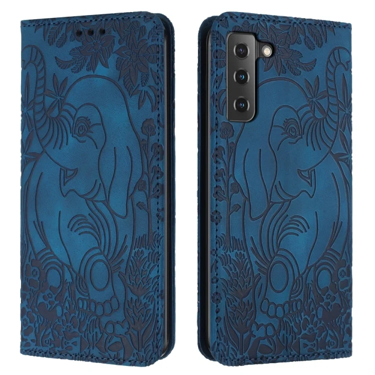 Retro Elephant Embossed Leather Phone Case, For Samsung Galaxy S21+ 5G, For Samsung Galaxy S21 Ultra 5G, For Samsung Galaxy A12, For Samsung Galaxy A42 5G, For Samsung Galaxy S20 FE 5G