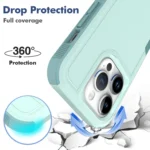 2 in 1 PC + TPU Phone Case, For iPhone 15 Pro, For iPhone 15 Plus, For iPhone 15 - Image 3