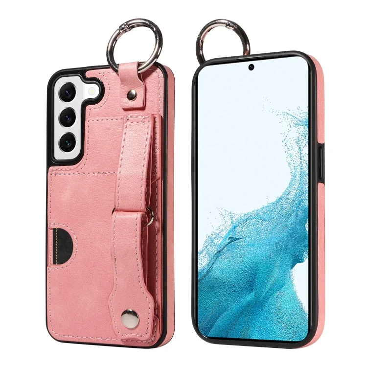 Calf Texture Wrist Card Slot Ring Phone Case, For Samsung Galaxy S22 5G, For Samsung Galaxy A52 4G/5G, For Samsung Galaxy A22 4G, For Samsung Galaxy A22 5G